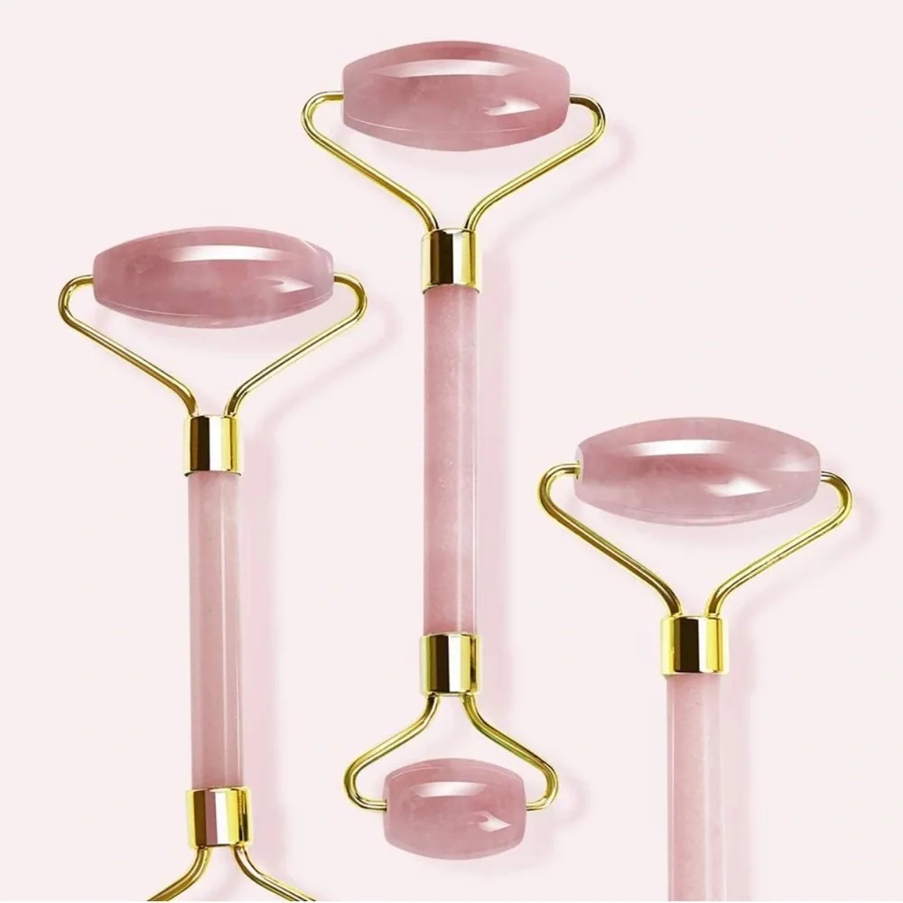Elle Rose Quartz Facial Roller